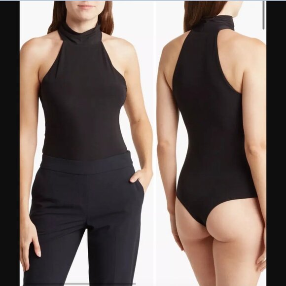 Wayf Tops - Wayf Mocknek Sleeveless Bodysuit - Black - XS